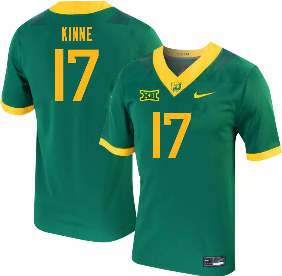 Men-Youth #17 Landry Kinne Baylor Bears 2023 College Football Jerseys Stitched-Green